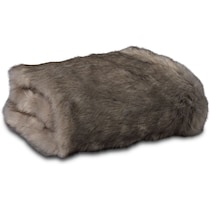 faux fur gray blanket   