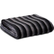 faux fur gray blanket   