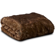 faux fur light brown blanket   