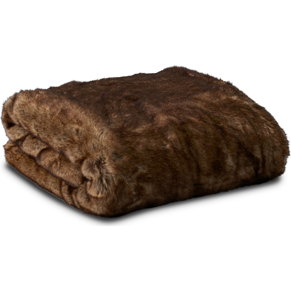 faux fur light brown blanket   
