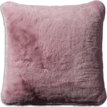 faux fur pink accent pillow   