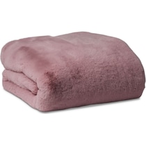 faux fur pink blanket   