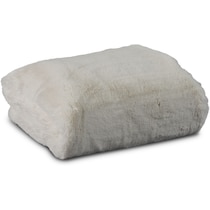 faux fur white blanket   