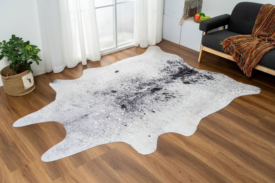 Faux Hide Area Rug White Value City Furniture