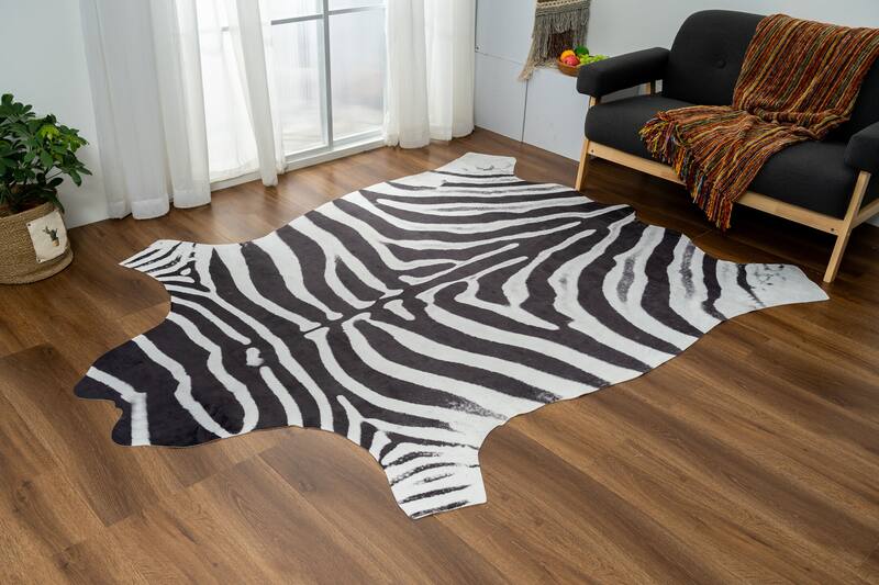 Faux Hide Area Rug Zebra Value City Furniture