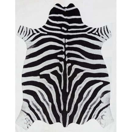 Faux Hide 6' x 8' Area Rug - Zebra