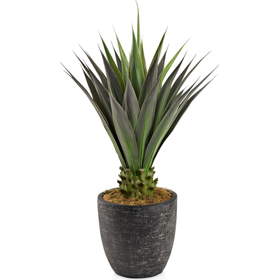Faux 4.5' Jumbo Agave Plant with Summit Planter Large Value City