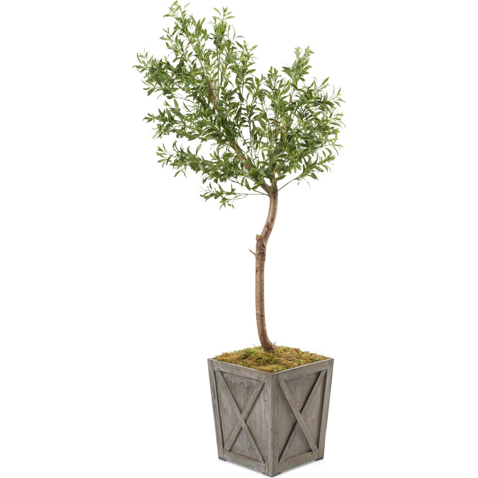 faux plant dark brown faux plant with planter   
