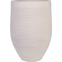 faux plant white planter   