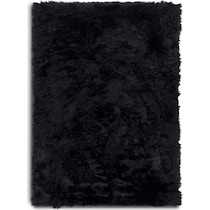 faux black area rug  x    