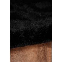 faux black area rug  x    