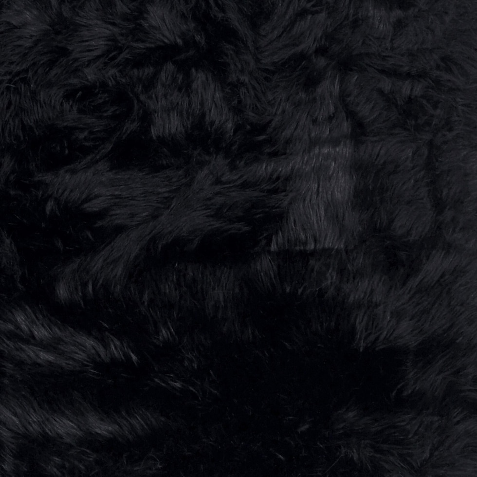 faux black area rug  x    