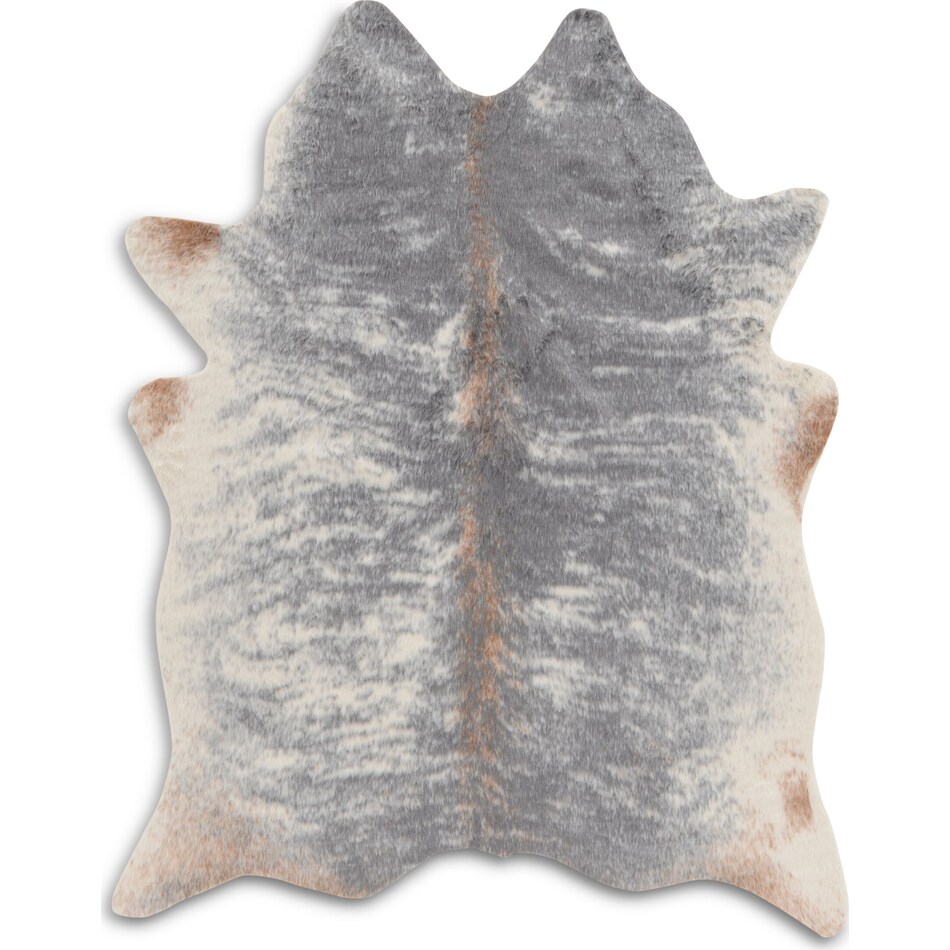 faux gray area rug  x    