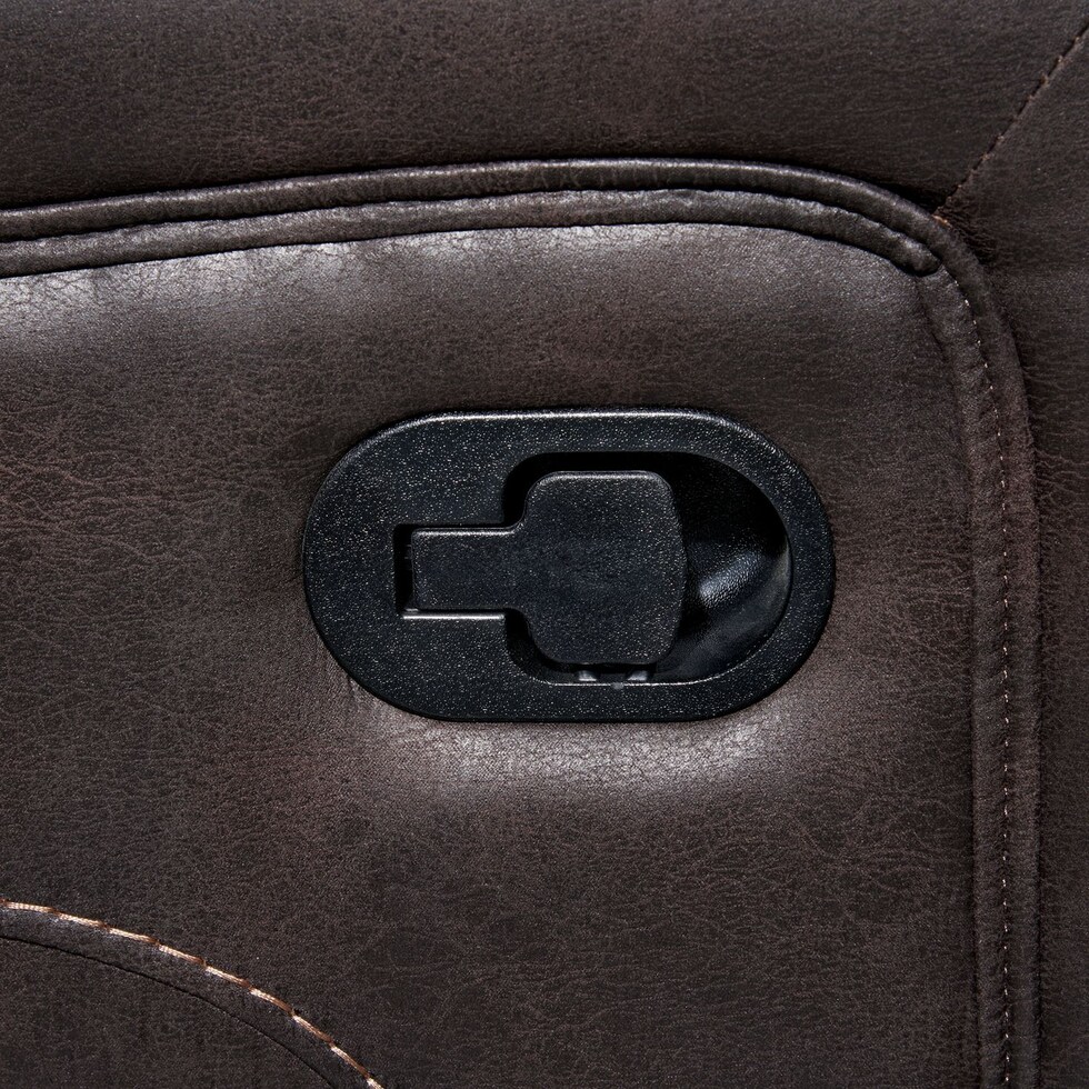 felix dark brown manual recliner   