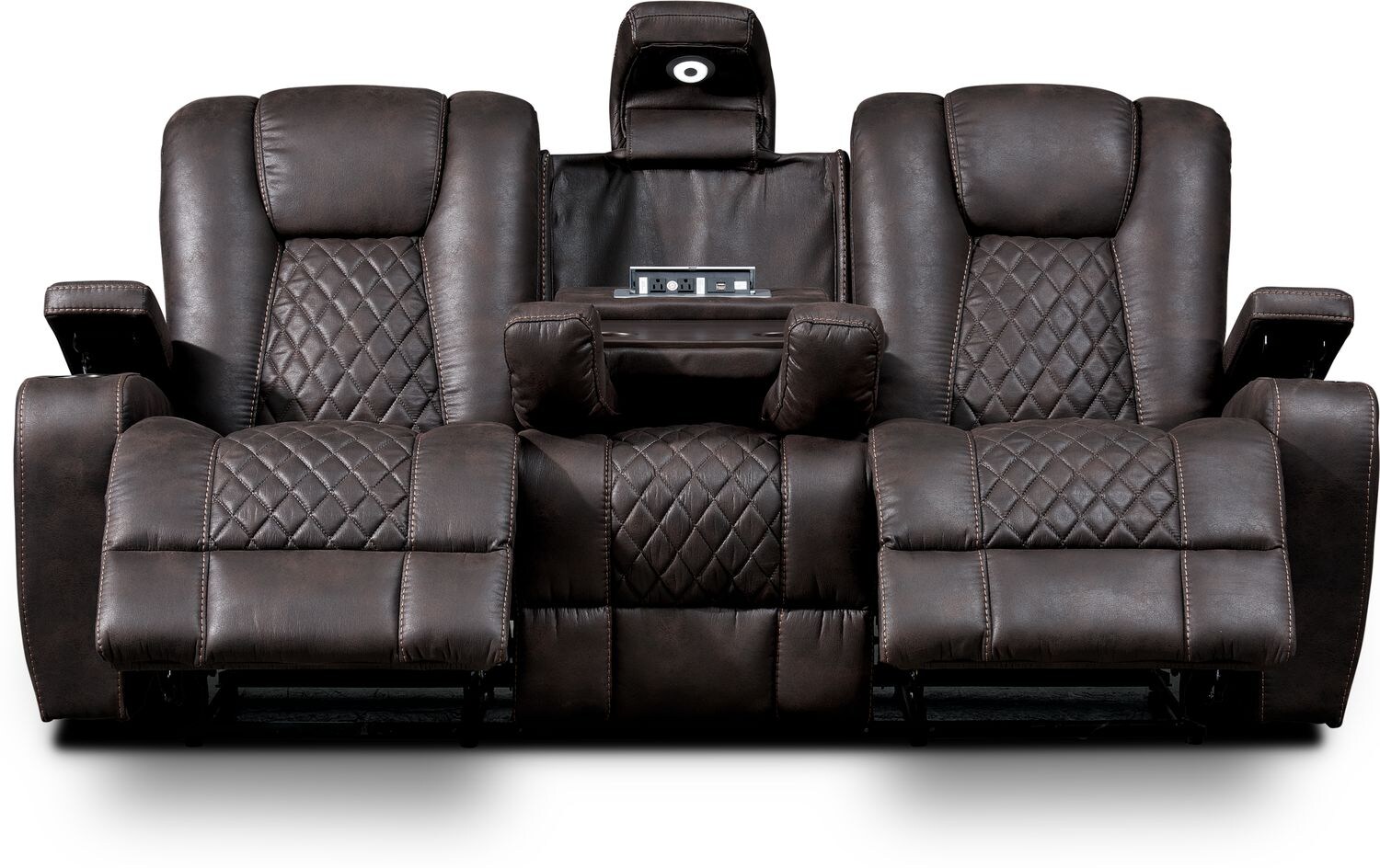 Felix Manual Reclining Sofa - Brown | Value City Furniture