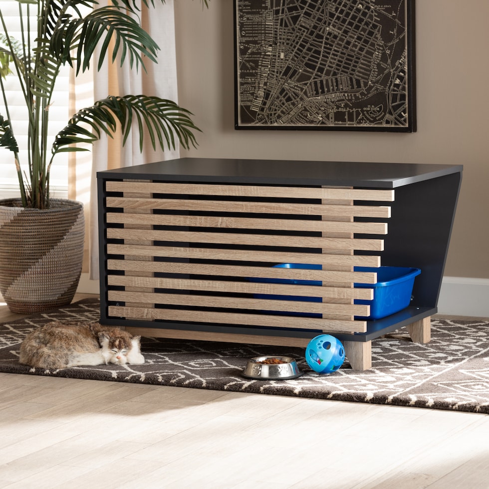 felix gray oak pet furniture   