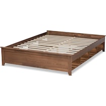 felizia ash walnut king bed   