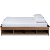 felizia ash walnut king bed   