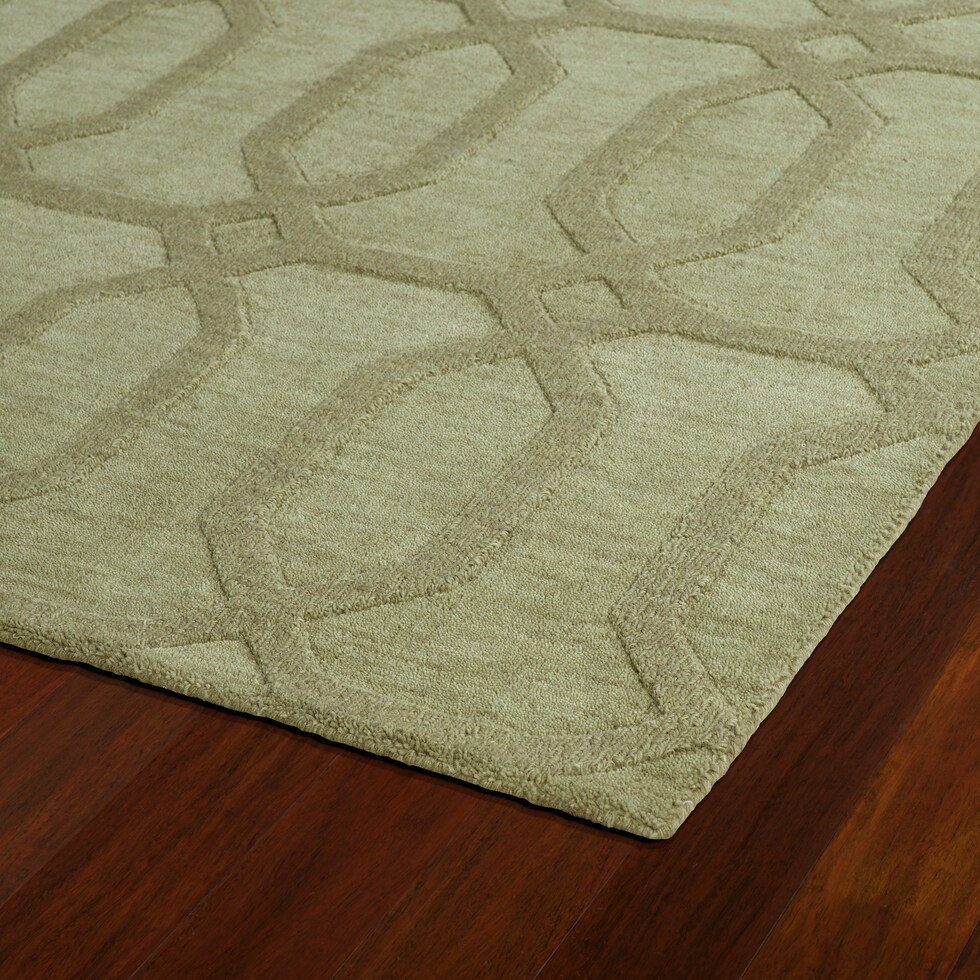 fender green area rug  x    