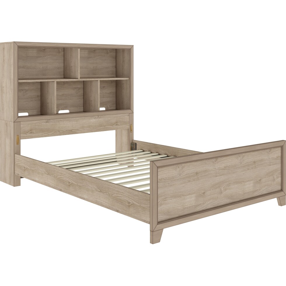 ferris light brown full bed   