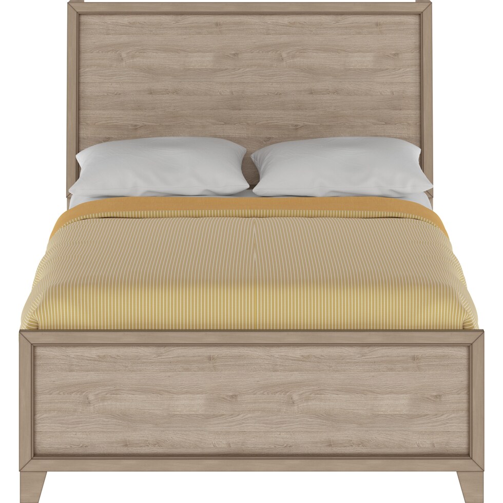 ferris light brown full bed   