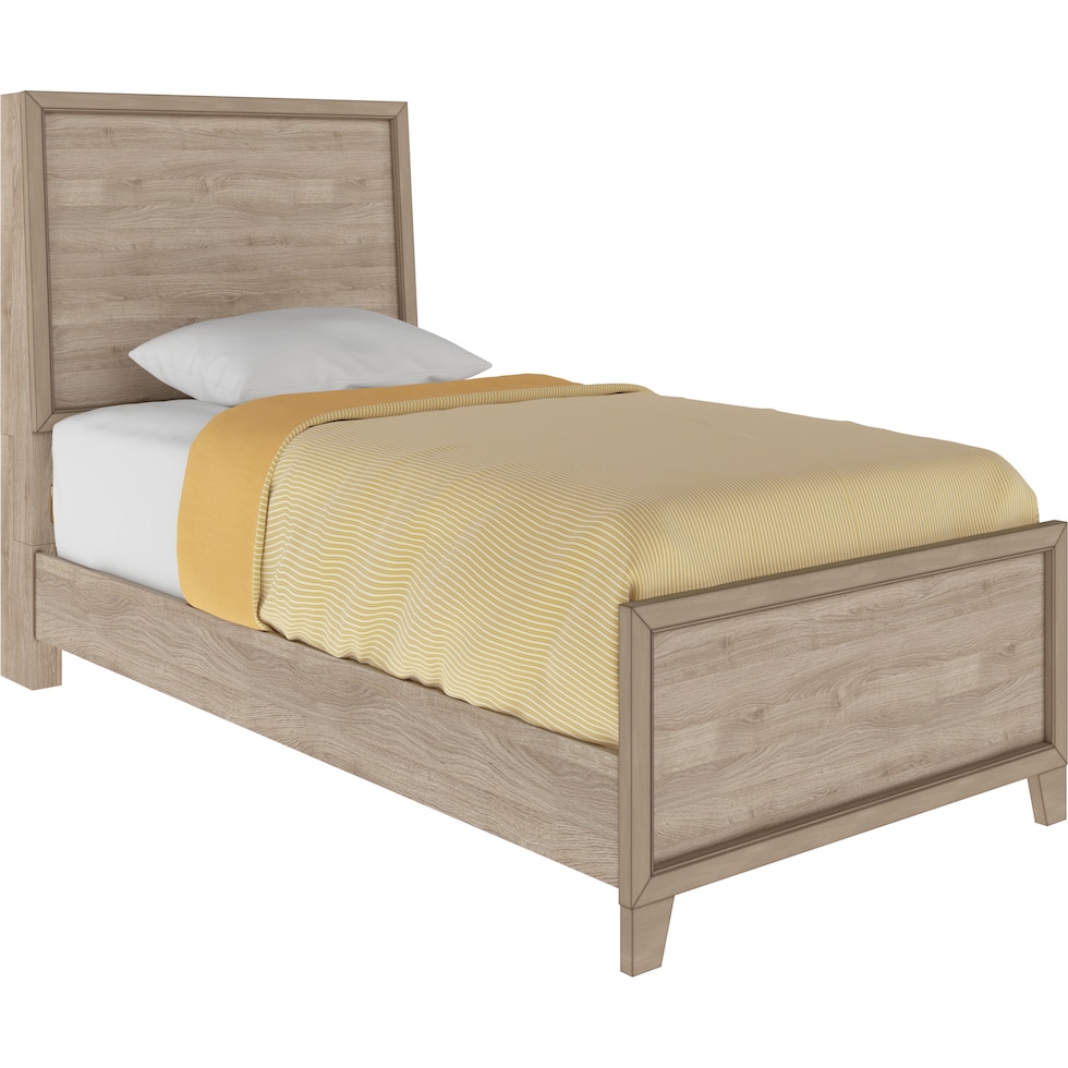 ferris light brown twin bed   