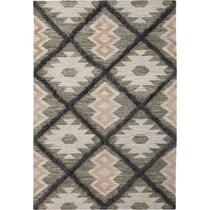 fes blue and green area rug ' x '   