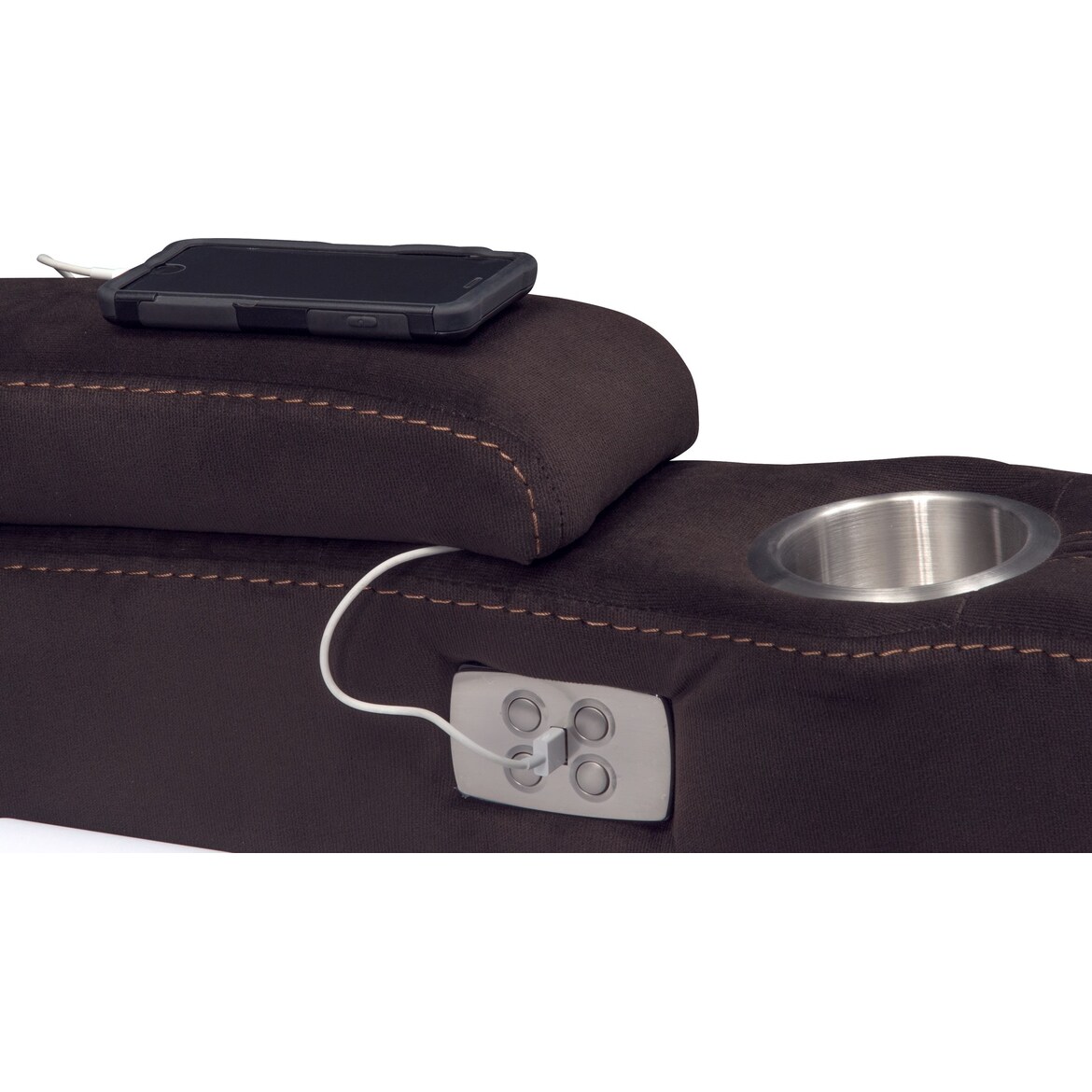 Fiero 4Piece DualPower Reclining Home Theater Sectional Value City