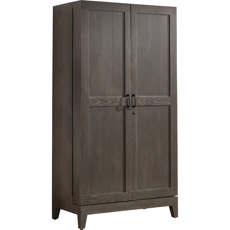 fillmore gray wine cabinet   