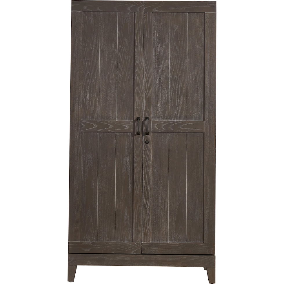 fillmore gray wine cabinet   