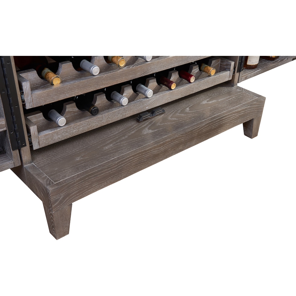 fillmore gray wine cabinet   