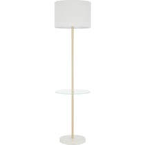 finch white floor lamp   