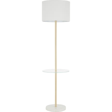 Finch Floor Lamp - White/White