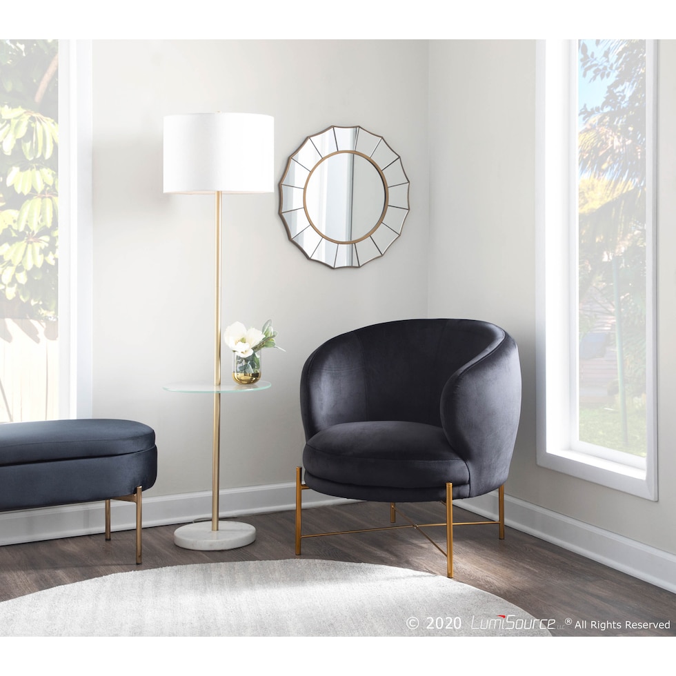 finch white floor lamp   