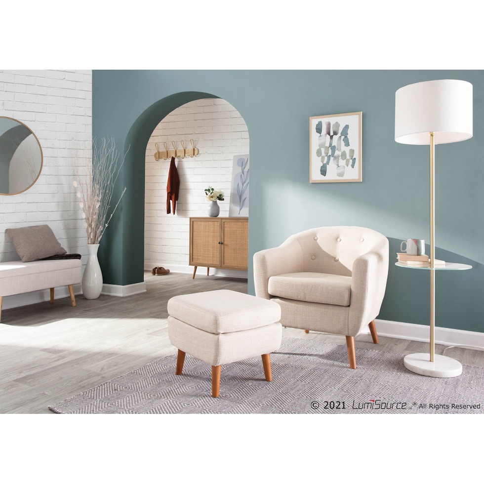 finch white floor lamp   