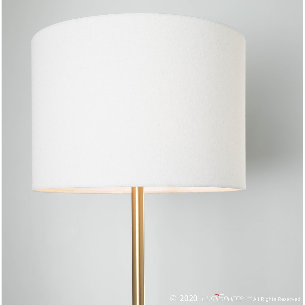 finch white floor lamp   