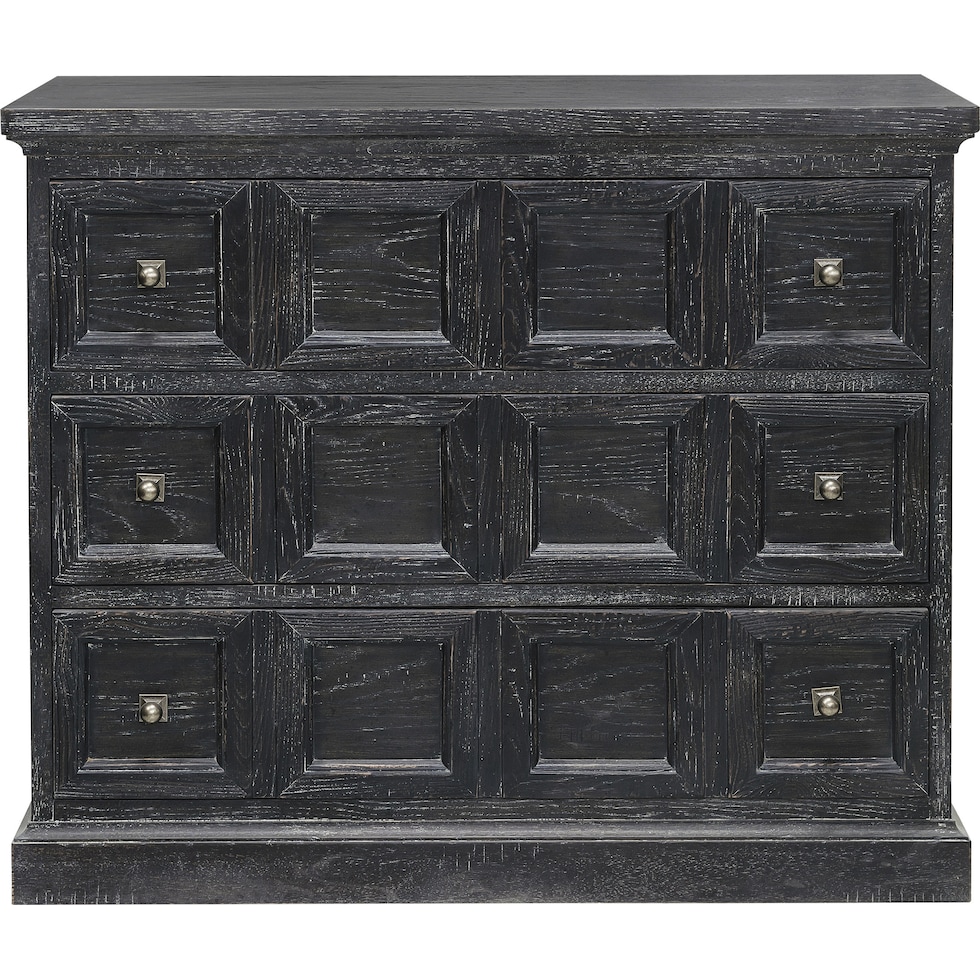 finnegan black accent chest   