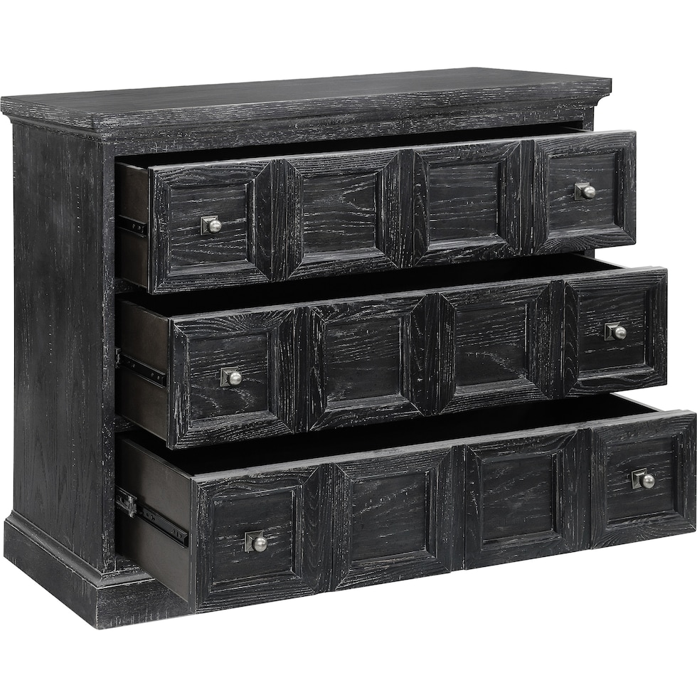 finnegan black accent chest   