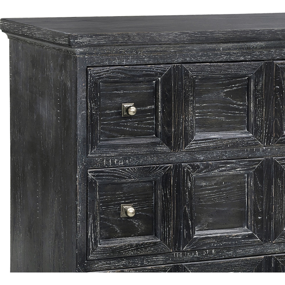 finnegan black accent chest   