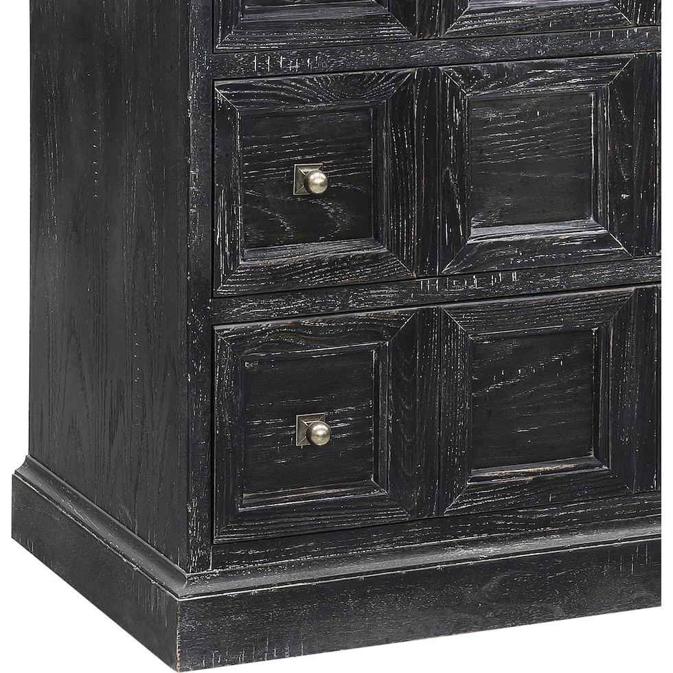 finnegan black accent chest   