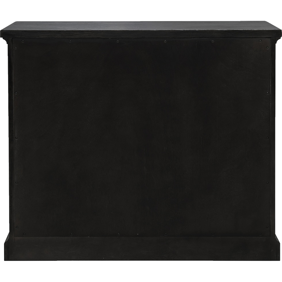 finnegan black accent chest   