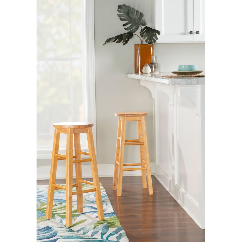 finnigan light brown bar stool   