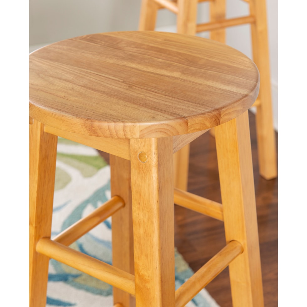 finnigan light brown bar stool   