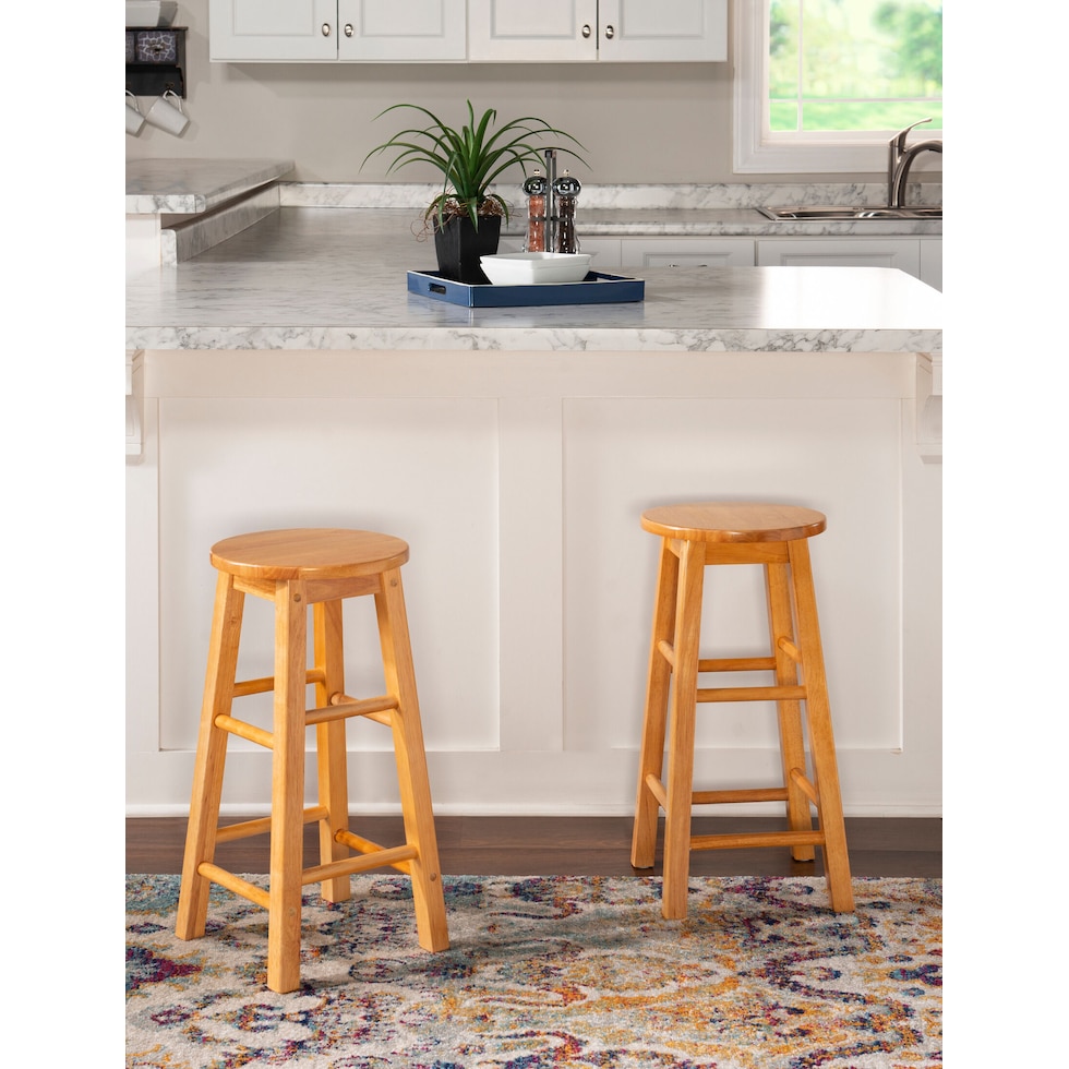 finnigan light brown counter height stool   