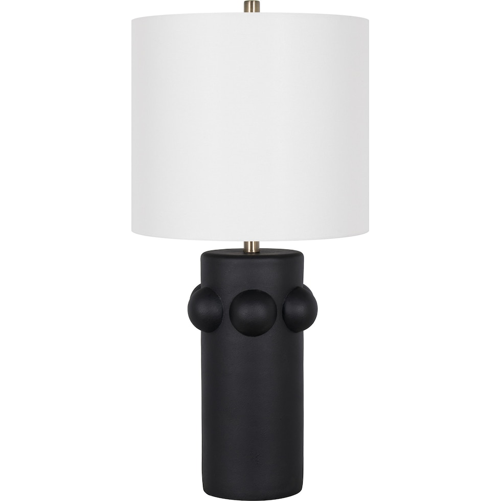 fiona black table lamp   