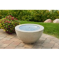 fire table cover glass fire pit cover   
