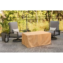 fire table cover tan fire pit cover   