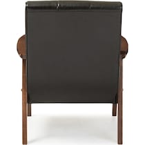 fisher black accent chair   