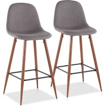 fitz gray bar stool   