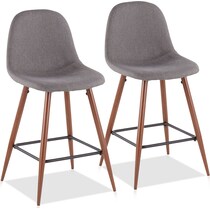 fitz gray counter height stool   